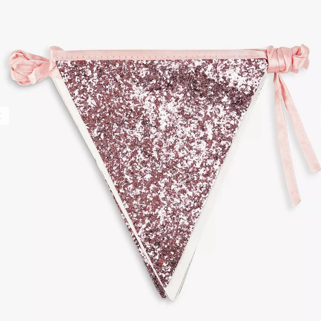 Meri Meri Luxe Pink Glitter Bunting 3 Meri Meri Luxe Pink Glitter Bunting