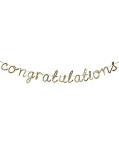 Meri Meri Gold Congratulations Garland