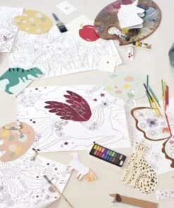 Meri Meri Set of 2 Coloring Dinosaur Kingdom Posters