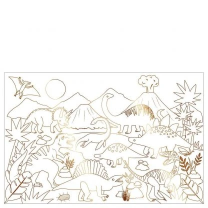 Meri Meri Set of 2 Coloring Dinosaur Kingdom Posters 6 Meri Meri Set of 2 Coloring Dinosaur Kingdom Posters