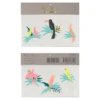 Meri Meri Pack of 2 Multicolor Tropical Bird Tattoos