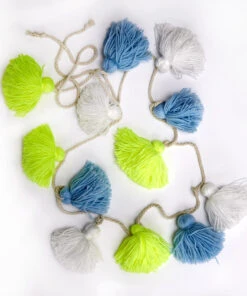 Meri Meri Blue Wool Tassle Garland
