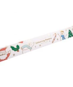 Meri Meri Set de 2 grandes affiches à colorier pour Noël – détails dorés